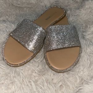 Fashionnova rhinestone slides